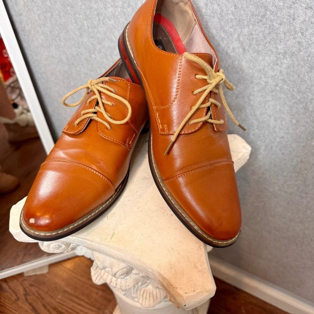 Bruno Marc Oxford Dress Shoes PRINCEWIDE Mens Cap‎ Toe Size 11W